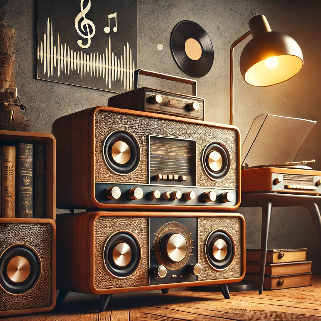 Bocinas Bluetooth Vintage o Retro